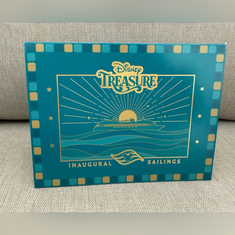 New DCL Disney Treasure Inaugural Sailings Note Card Set